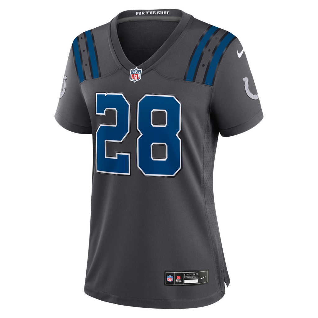 Jonathan Taylor Indianapolis Colts Women's 2026 Rivalries Collection Game Jersey - Anthracite