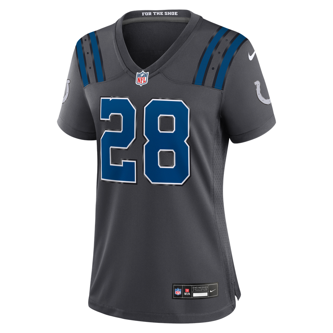 Jonathan Taylor Indianapolis Colts Women's 2026 Rivalries Collection Game Jersey - Anthracite