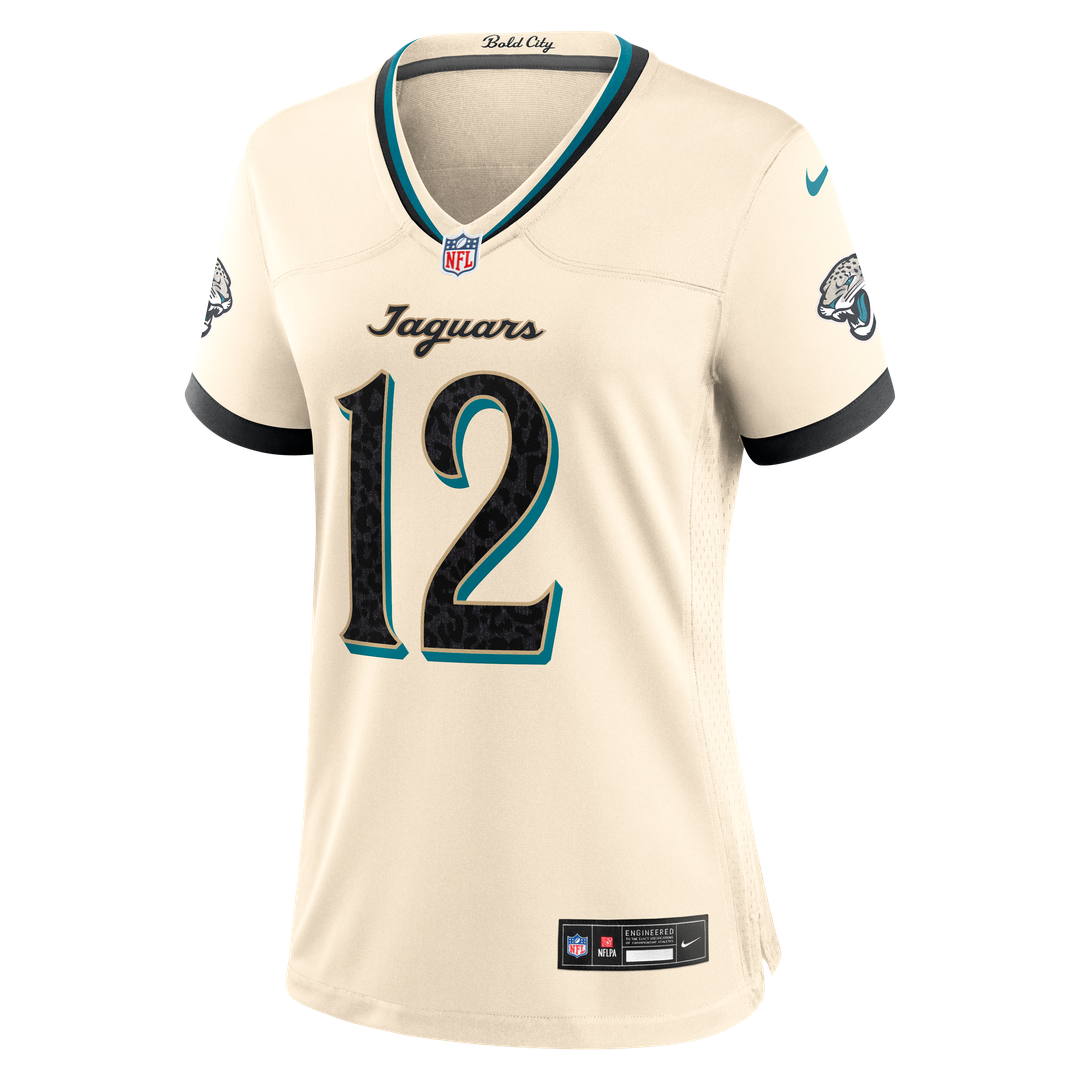 Travis Hunter Jacksonville Jaguars Women's 2026 Rivalries Collection Game Jersey - Natural