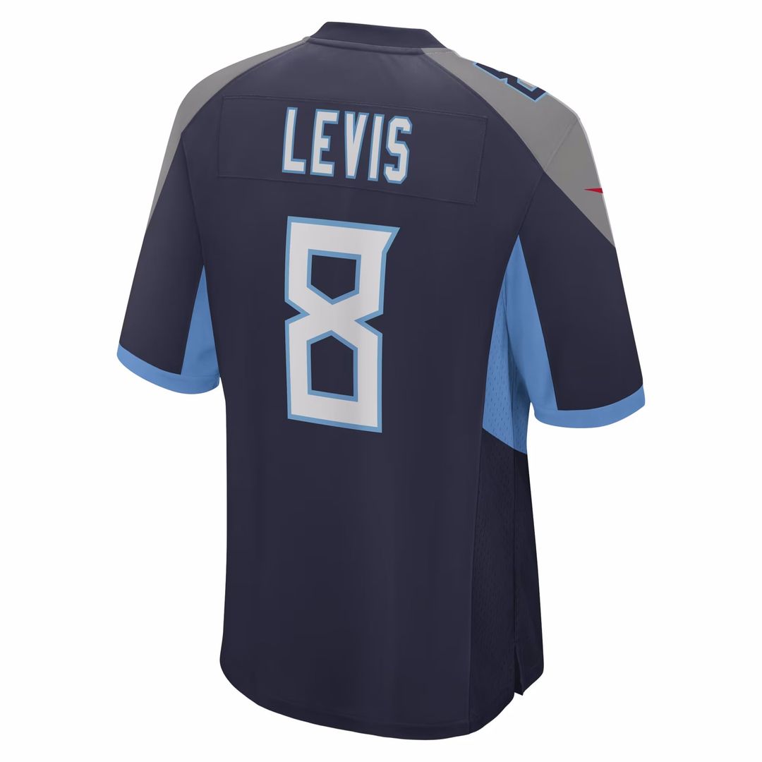 Will Levis Tennessee Titans Youth Game Jersey - Light Blue