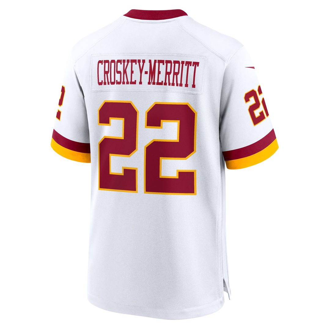 Jacory Croskey - Merritt Washington Commanders Game Super Bowl Era Jersey - White