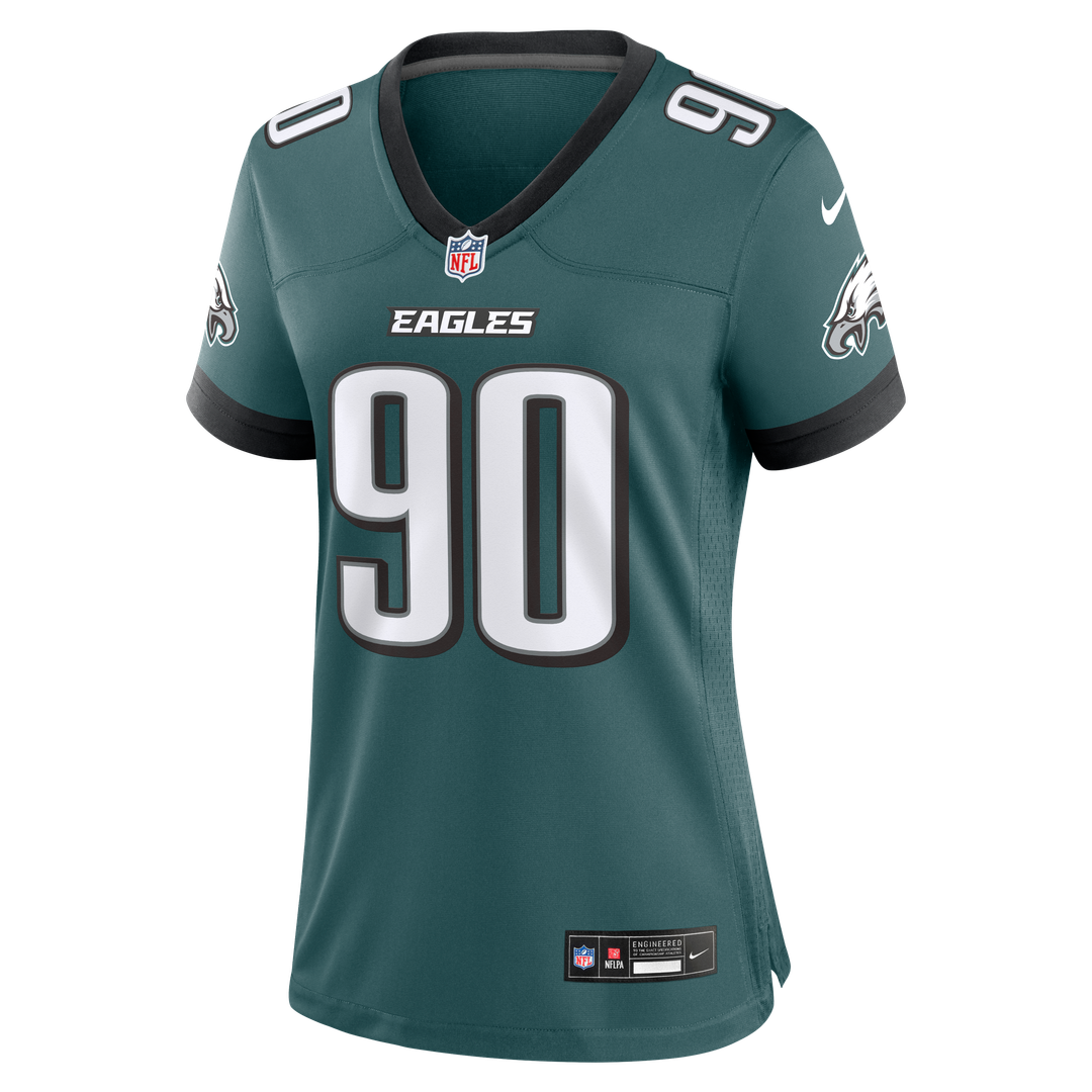 Jordan Davis Philadelphia Eagles Women's Alternate Game Jersey - Kelly Green