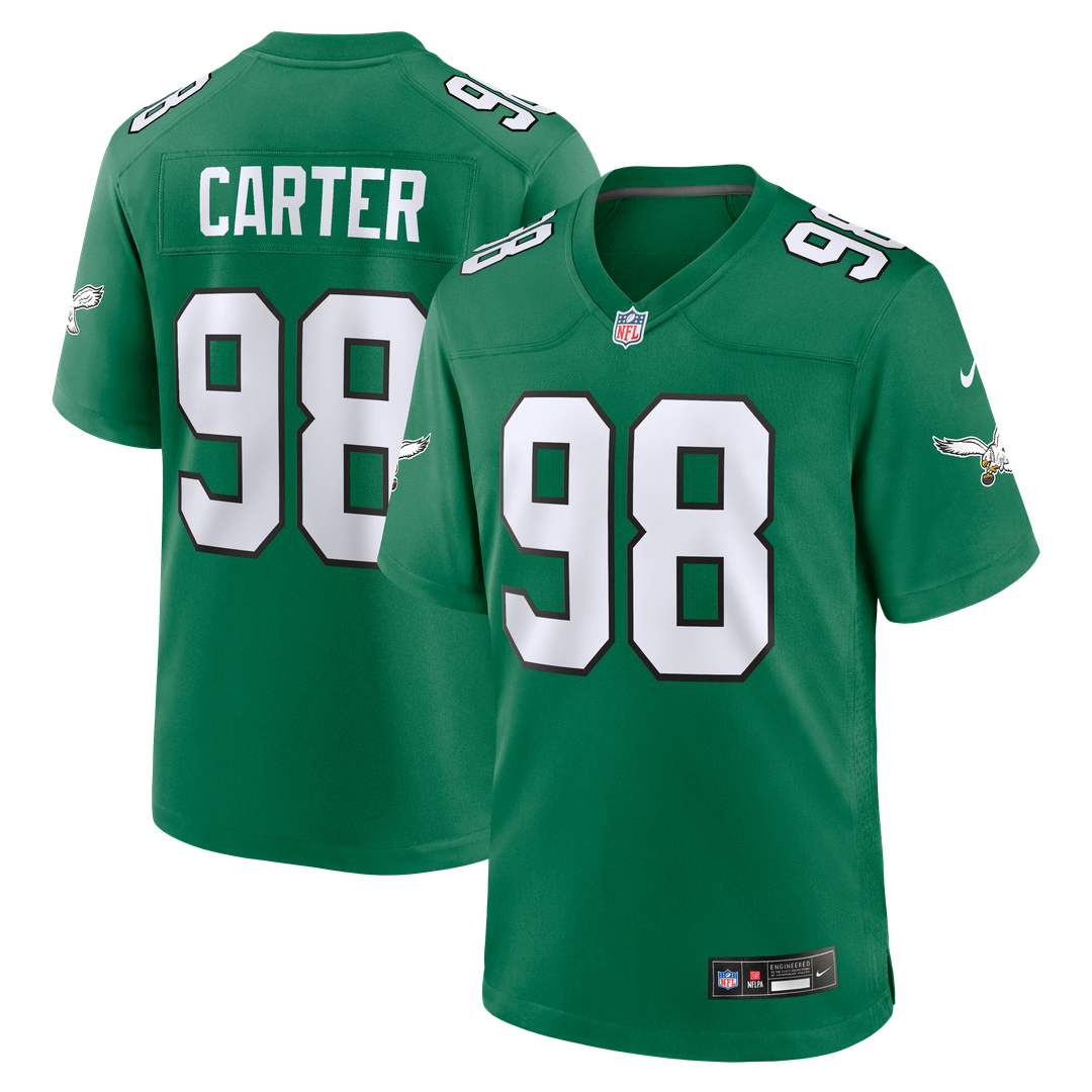 Jalen Carter Philadelphia Eagles Alternate Game Jersey - Kelly Green