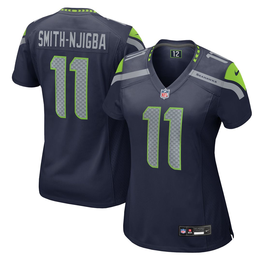 Jaxon Smith - Njigba Seattle Seahawks Women's Game Jersey - College Navy