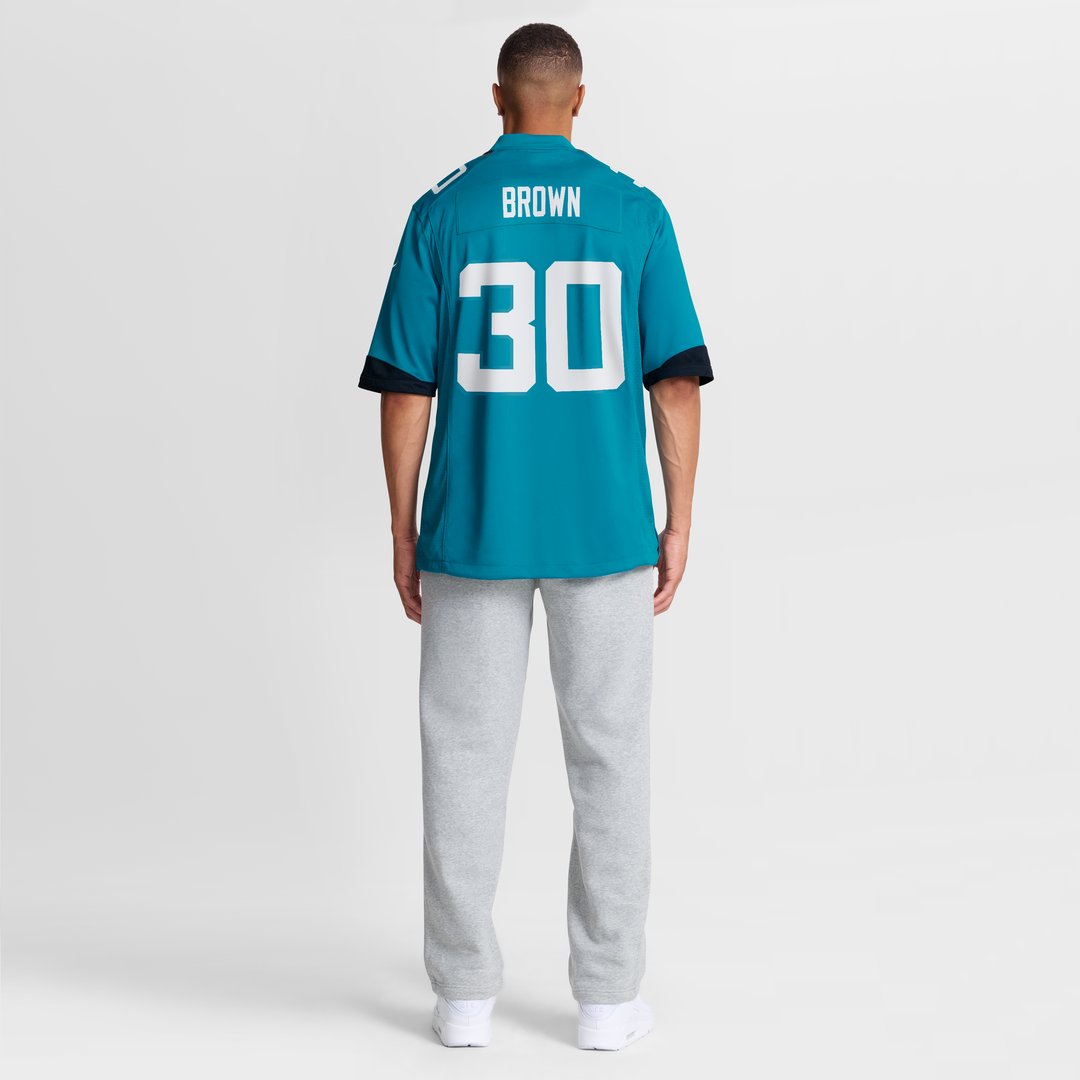 Montaric Brown Jacksonville Jaguars Game Player Jersey - Teal