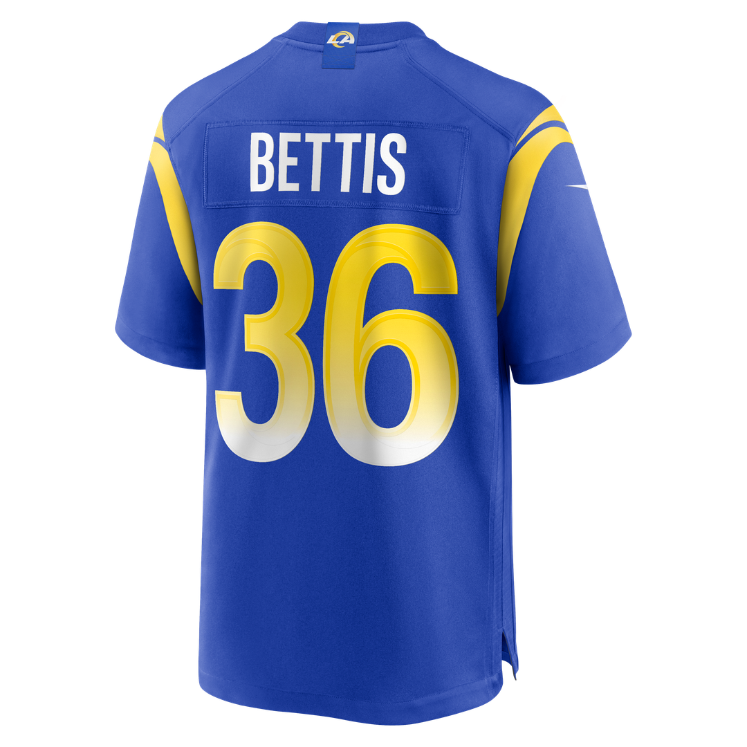 Jerome Bettis Los Angeles Rams Game Retired Player Jersey - Royal