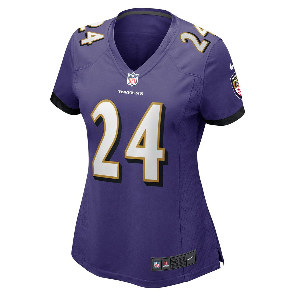 Malaki Starks Baltimore Ravens Women's Team Game Jersey - Purple