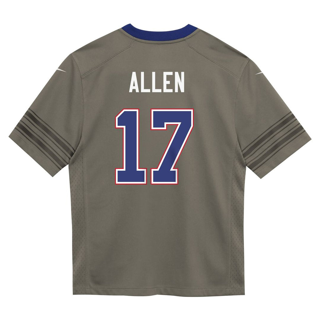 Josh Allen Buffalo Bills Toddler Nickel City Game Jersey - Gray