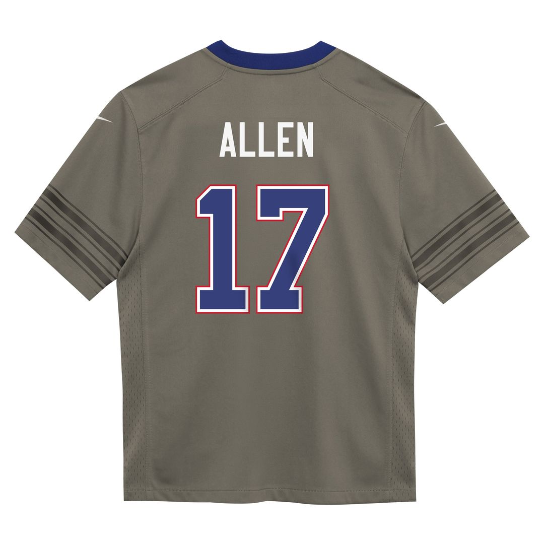Josh Allen Buffalo Bills Toddler Nickel City Game Jersey - Gray