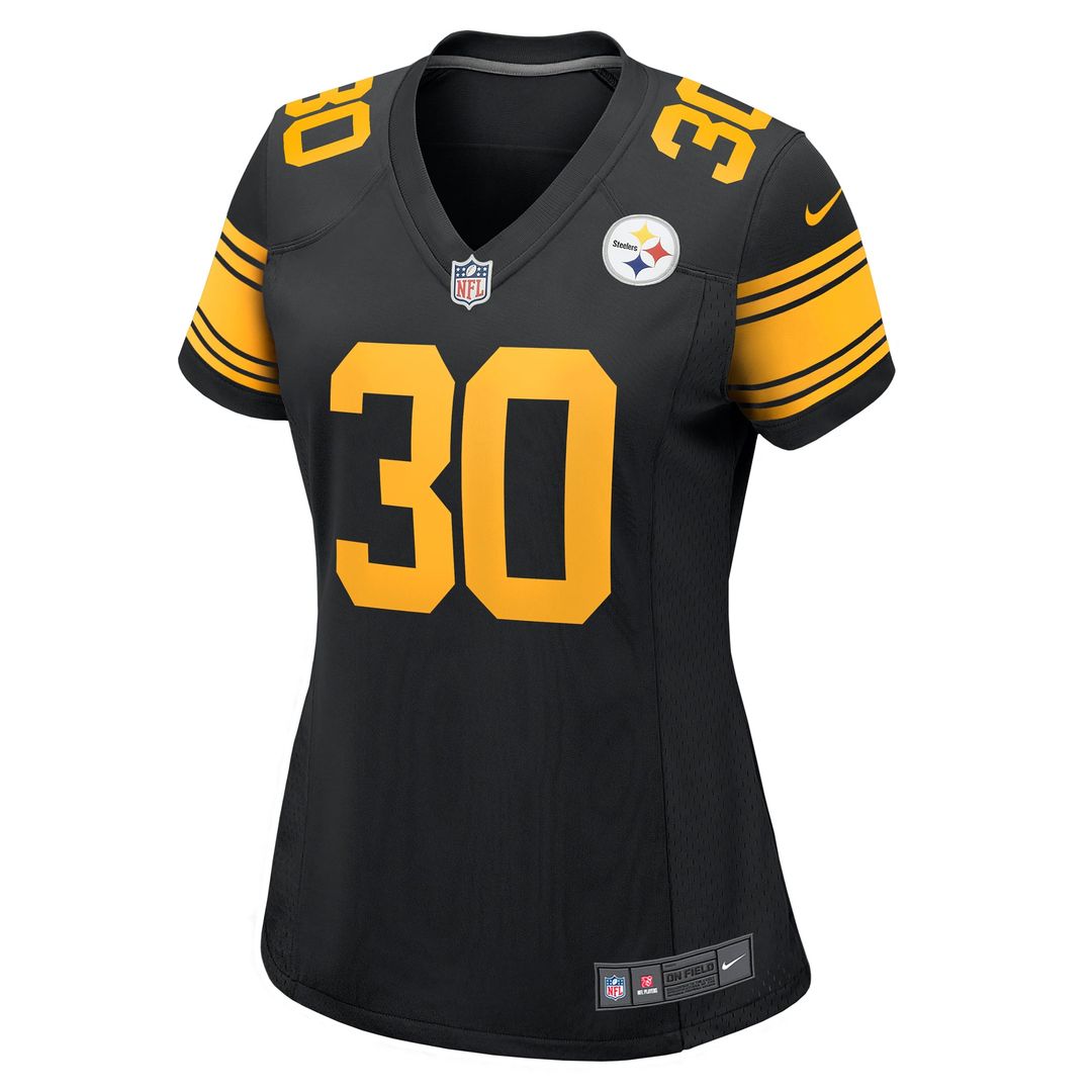 Jaylen Warren Pittsburgh Steelers Women's Alternate Game Jersey - Black
