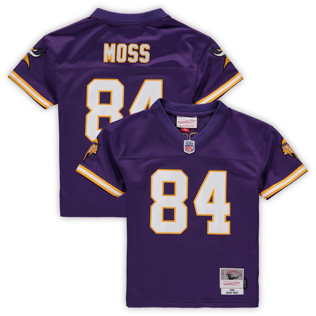 Randy Moss Minnesota Vikings Male Preschool 1998 Retired Legacy Jersey - Purple