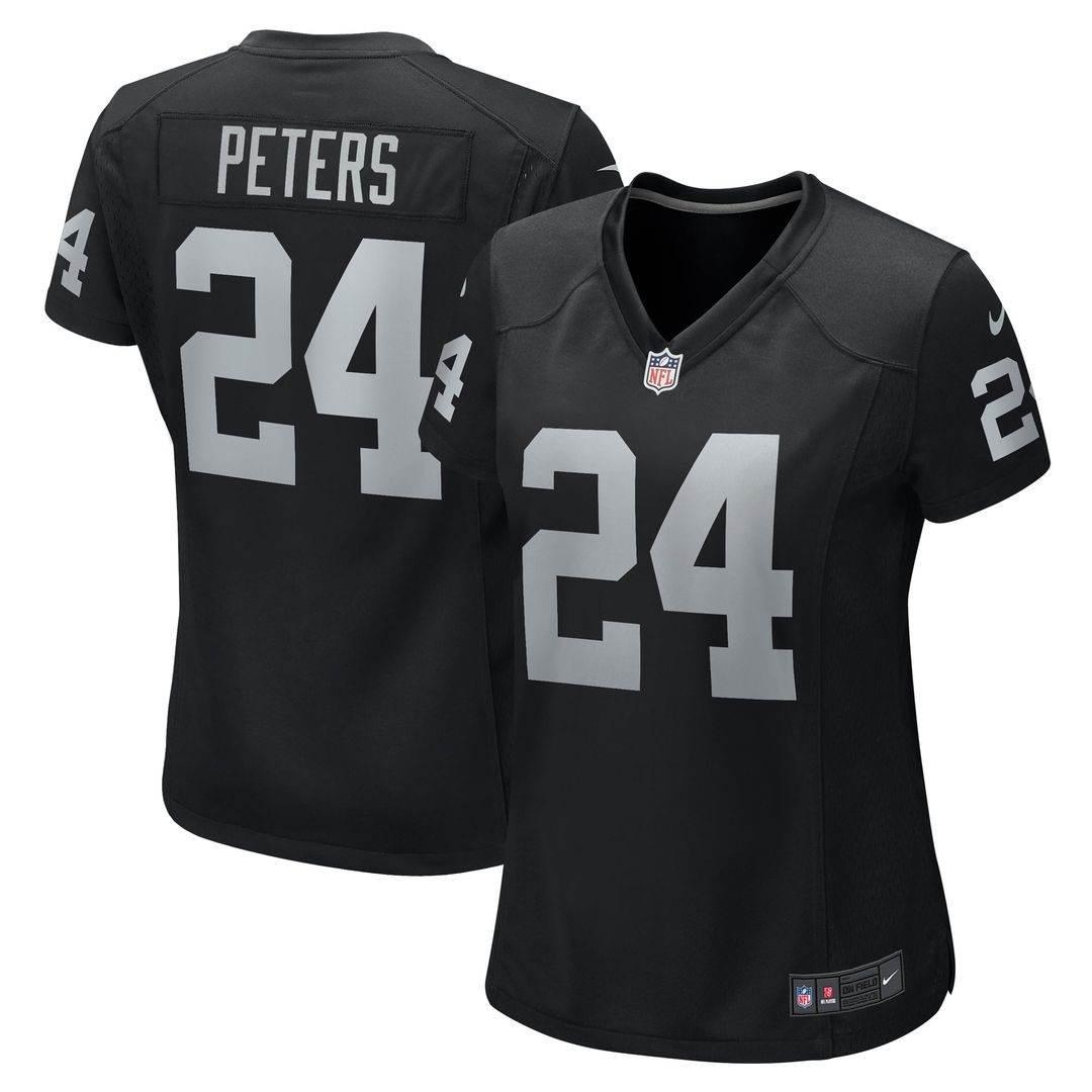 Marcus Peters Las Vegas Raiders Women's Team Game Jersey - Black