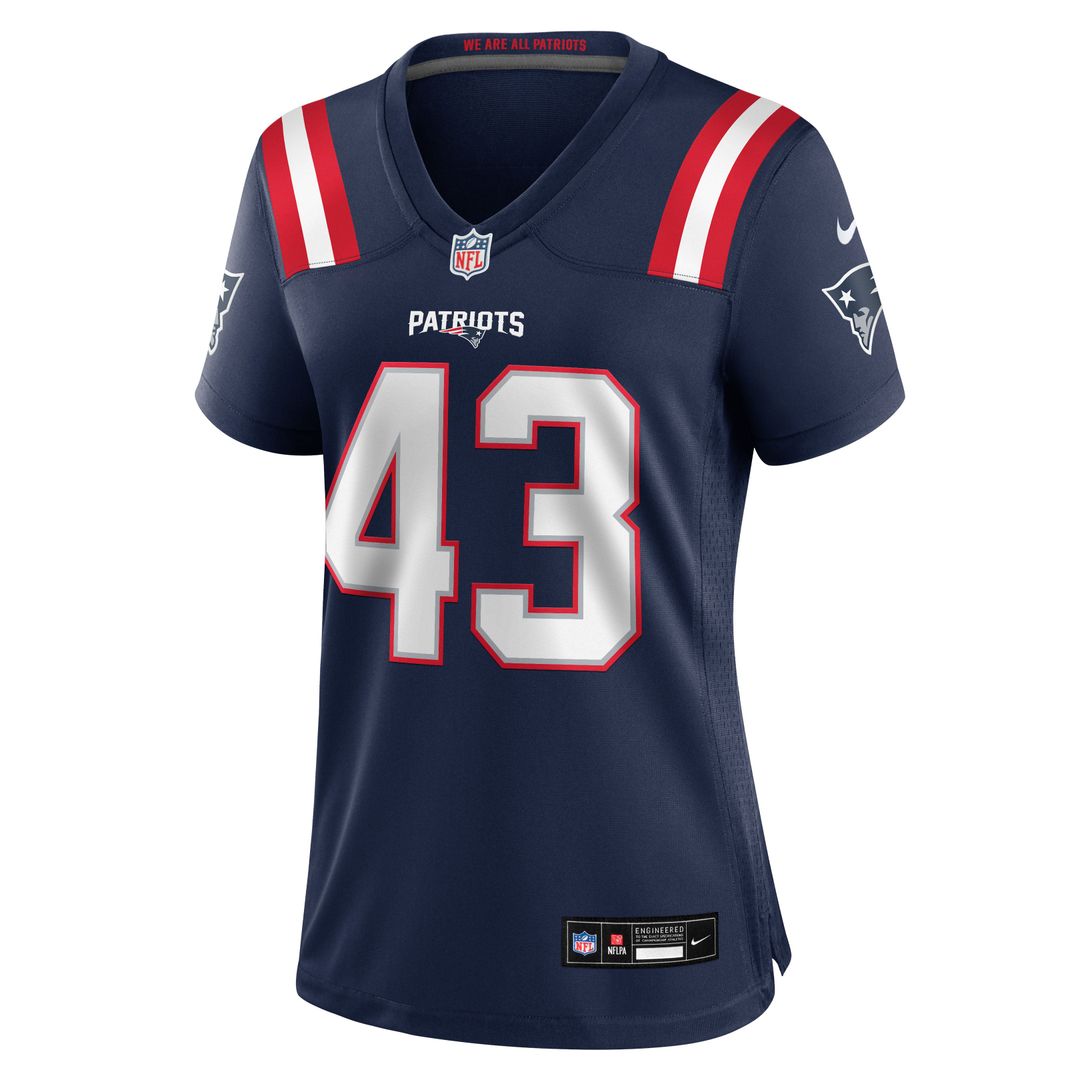 Bradyn Swinson New England Patriots Women's Team Game Jersey - Navy