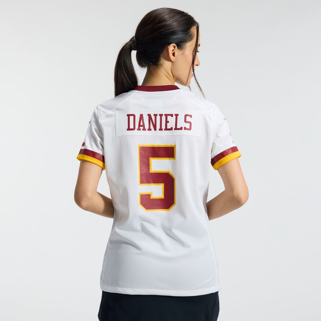 Jayden Daniels Washington Commanders Women's Hail Raiser Alternate Game Jersey - Black