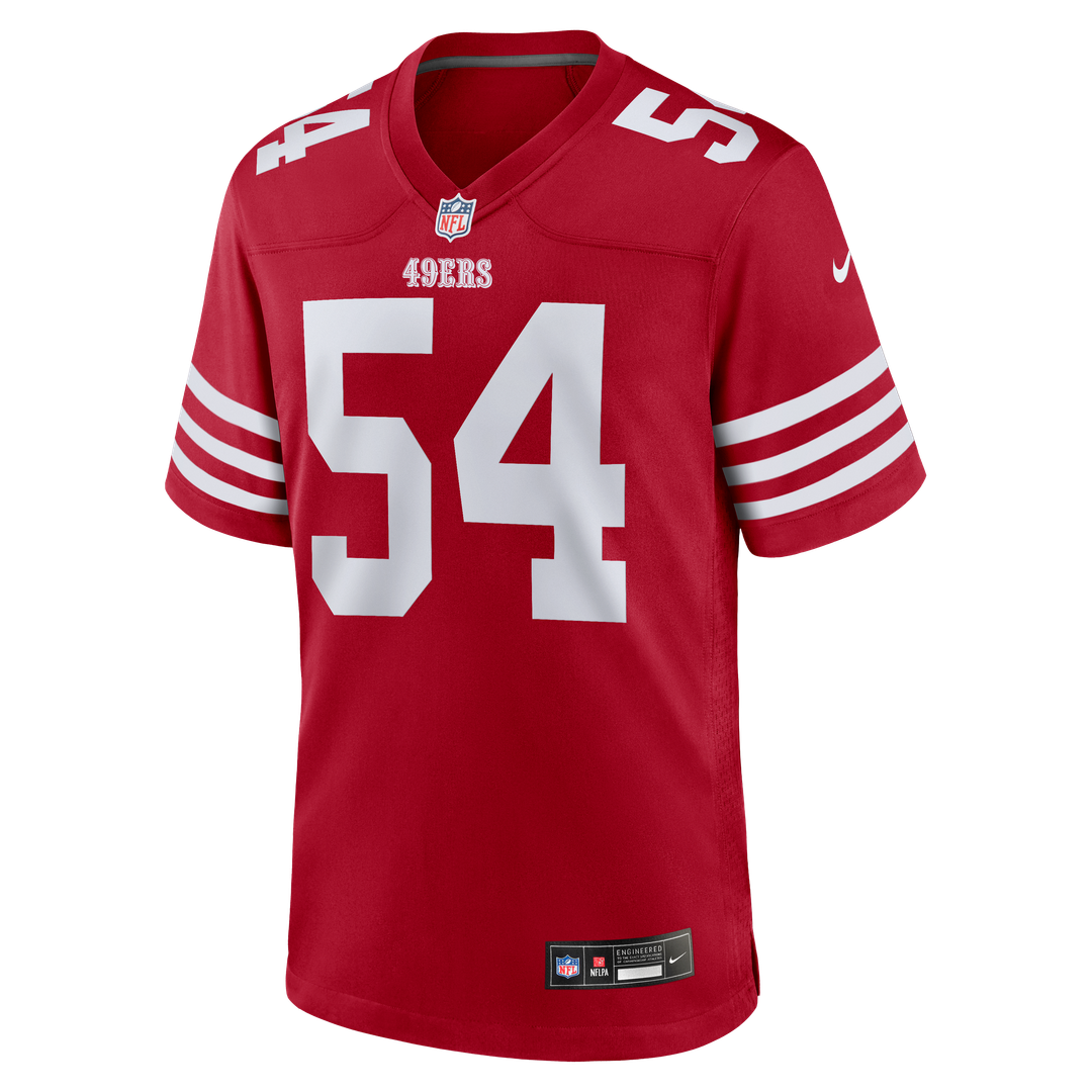 Fred Warner San Francisco 49ers Team Game Player Jersey - Scarlet