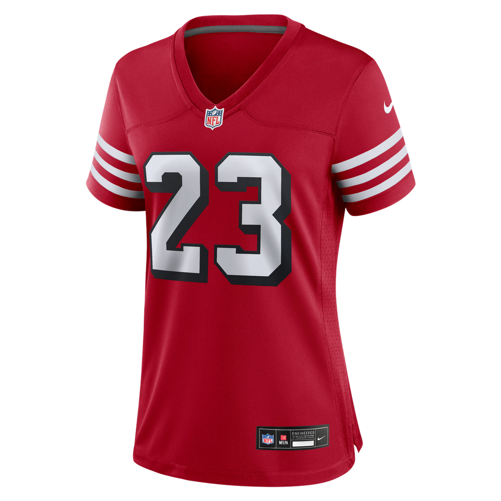Christian McCaffrey San Francisco 49ers Women's Player Jersey - Scarlet