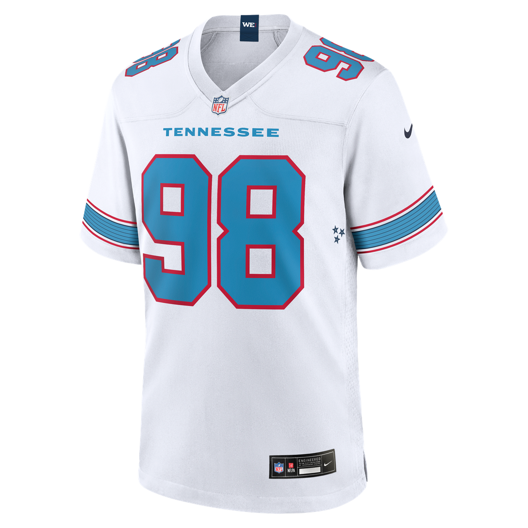 Jeffery Simmons Tennessee Titans Game Jersey - White