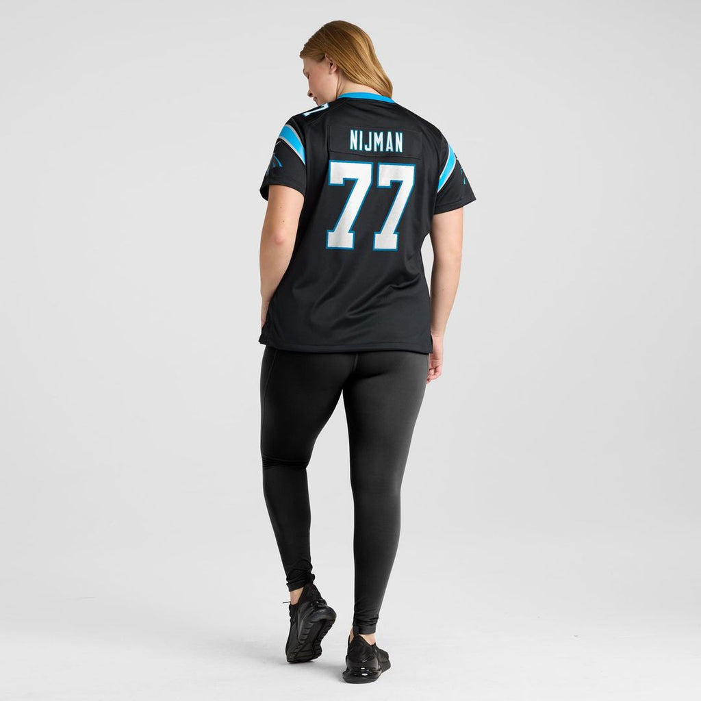 Yosh Nijman Carolina Panthers Women's Game Jersey - Black