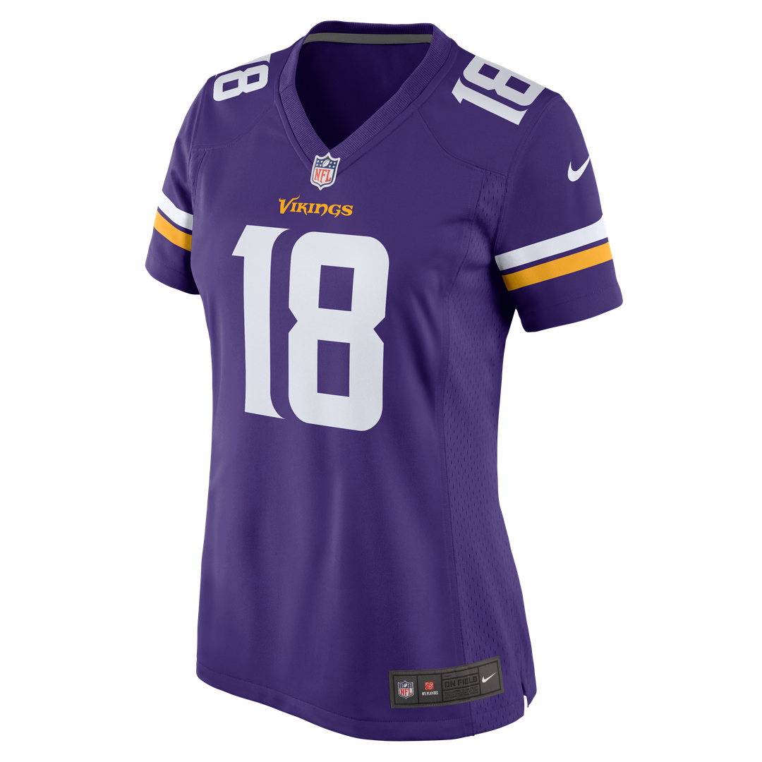 Justin Jefferson Minnesota Vikings Women's Game Jersey - Purple