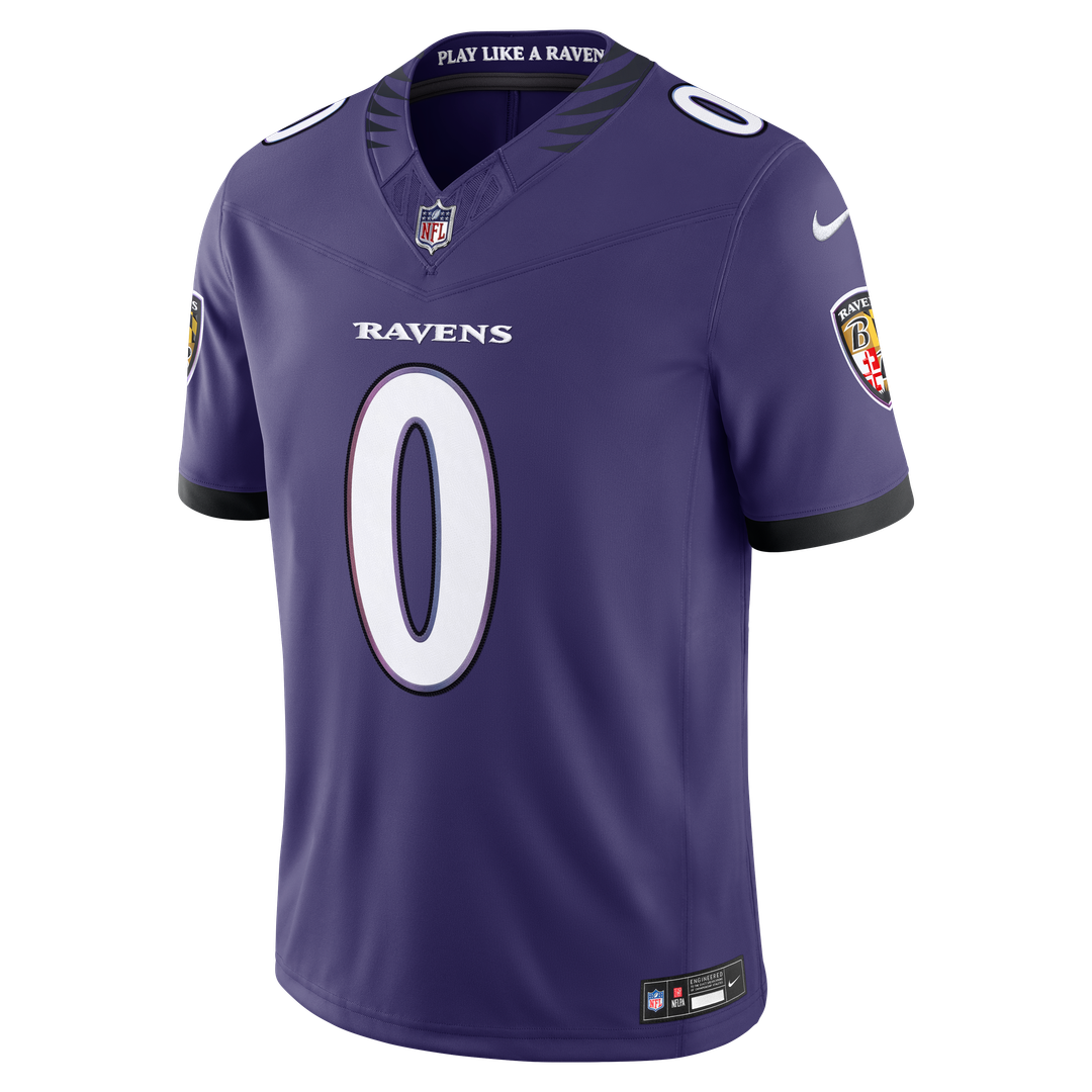 Roquan Smith Baltimore Ravens Team Vapor F.U.S.E. Stitched Limited Jersey - Purple