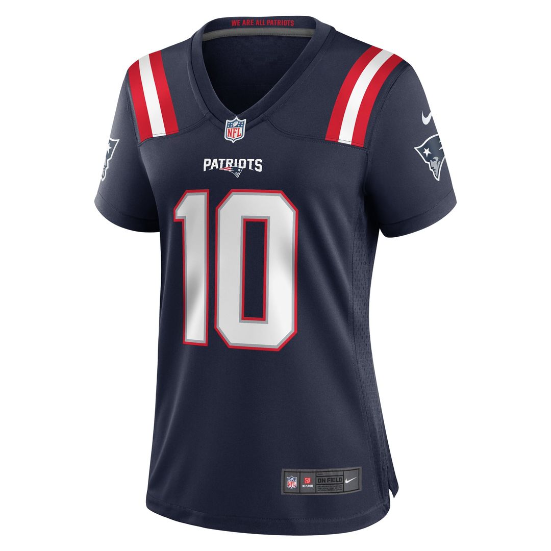 Drake Maye New England Patriots Women's Player Game Jersey - Navy