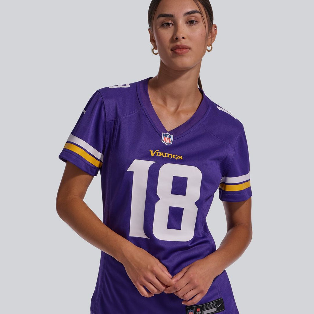 Justin Jefferson Minnesota Vikings Women's Game Jersey - Purple