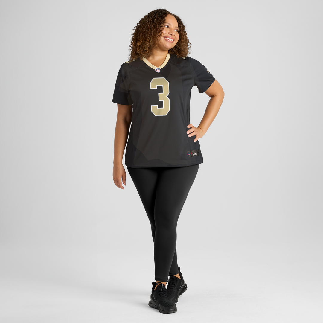 Travis Etienne Jr New Orleans Saints Women's Team Game Jersey - Black