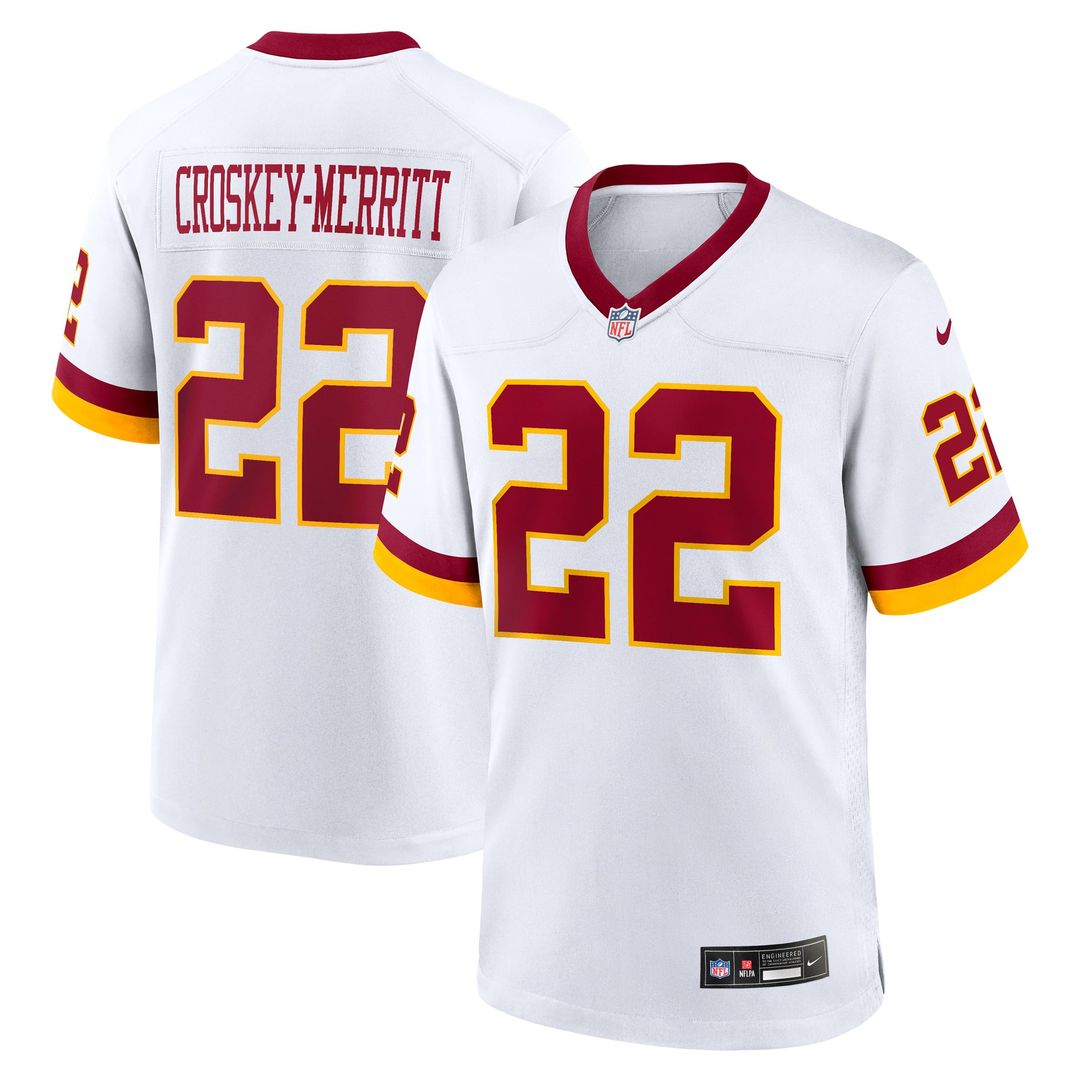 Jacory Croskey - Merritt Washington Commanders Hail Raiser Alternate Game Jersey - Black