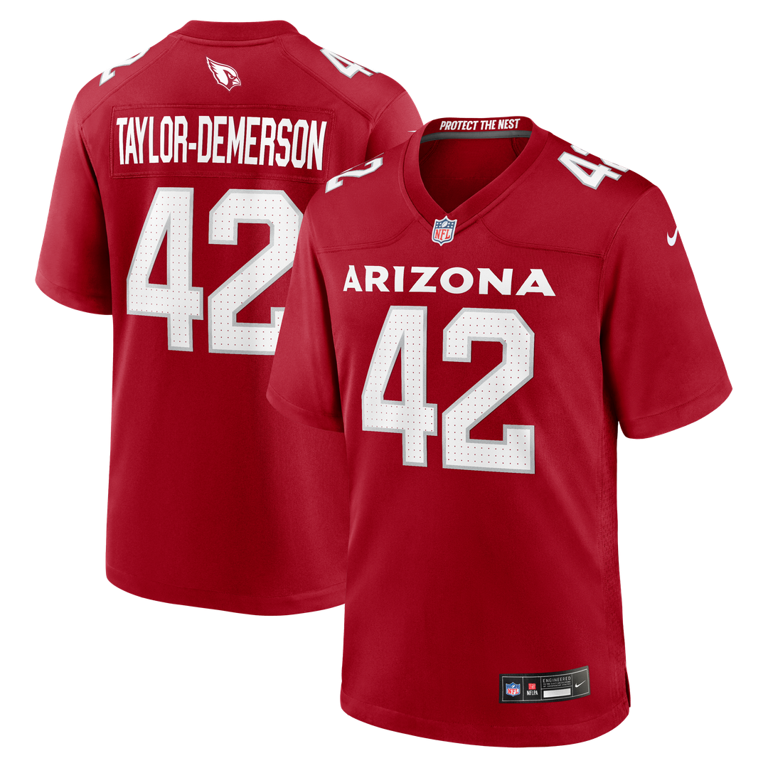 Dadrion Taylor - Demerson Arizona Cardinals Team Game Jersey - Cardinal