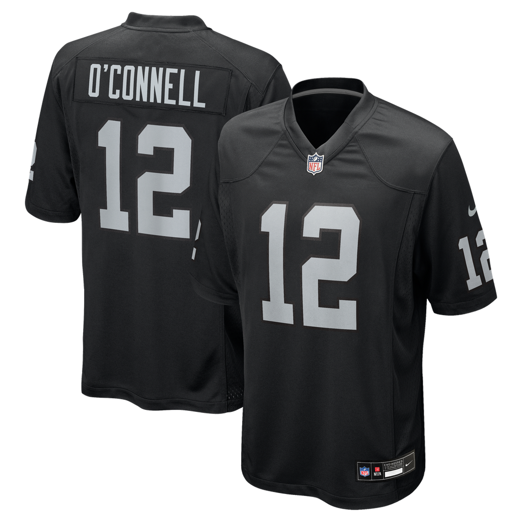 Aidan O'Connell Las Vegas Raiders Team Game Jersey - Black