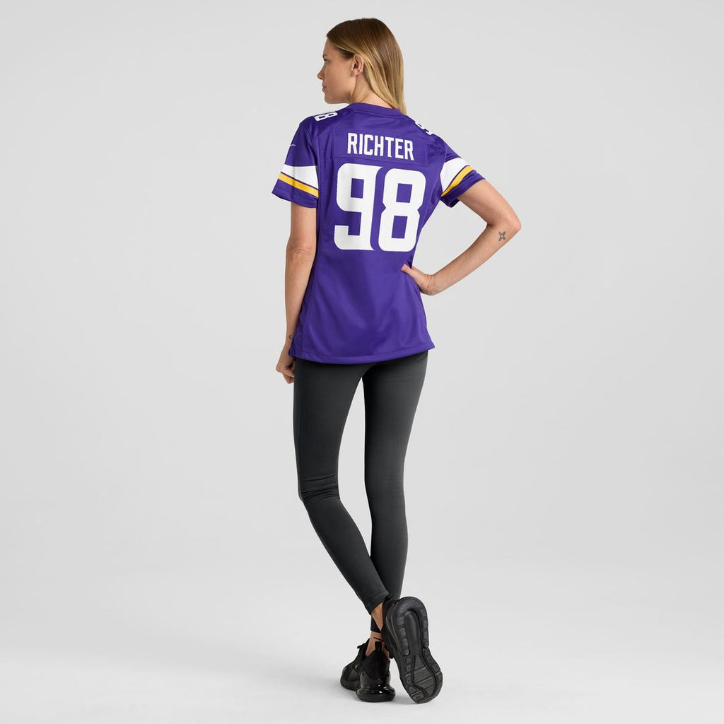 Bo Richter Minnesota Vikings Women's Team Game Jersey - Purple