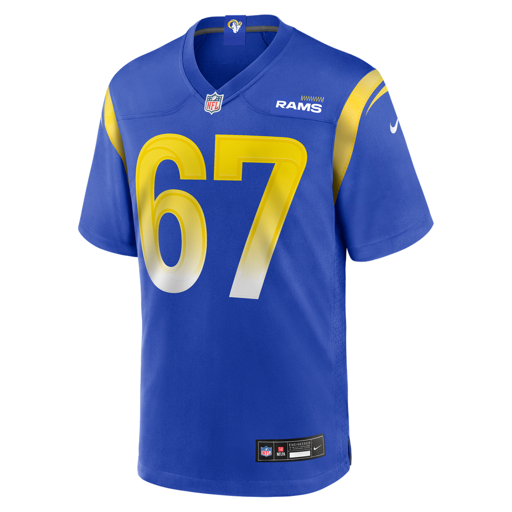Justin Dedich Los Angeles Rams Game Jersey - Royal