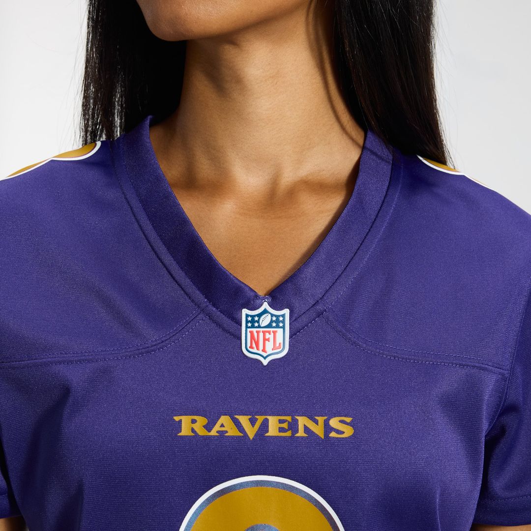 Lamar Jackson Baltimore Ravens Women's Alternate Game Jersey - Black