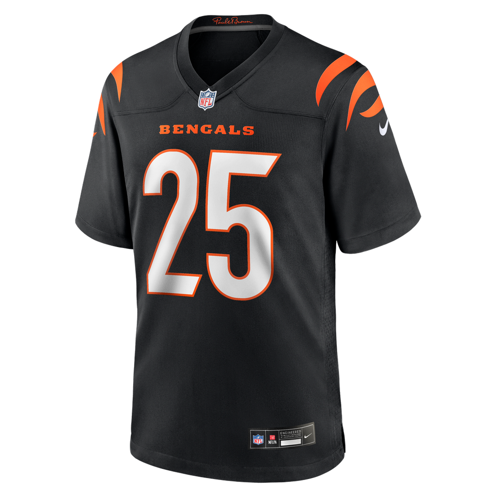Tahj Brooks Cincinnati Bengals Team Game Jersey - Black
