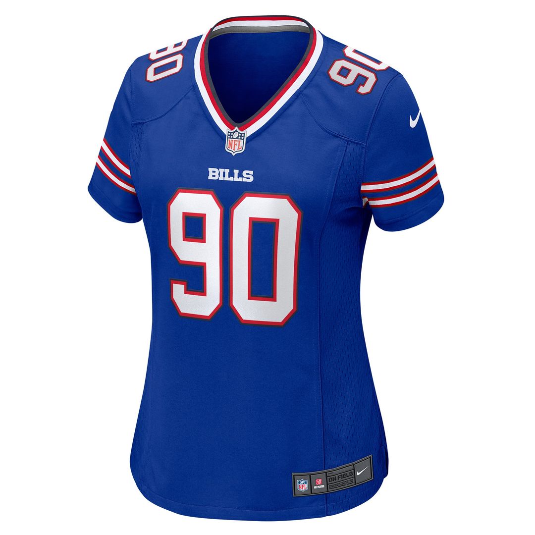 DeWayne Carter Buffalo Bills Women's Game Jersey - Royal