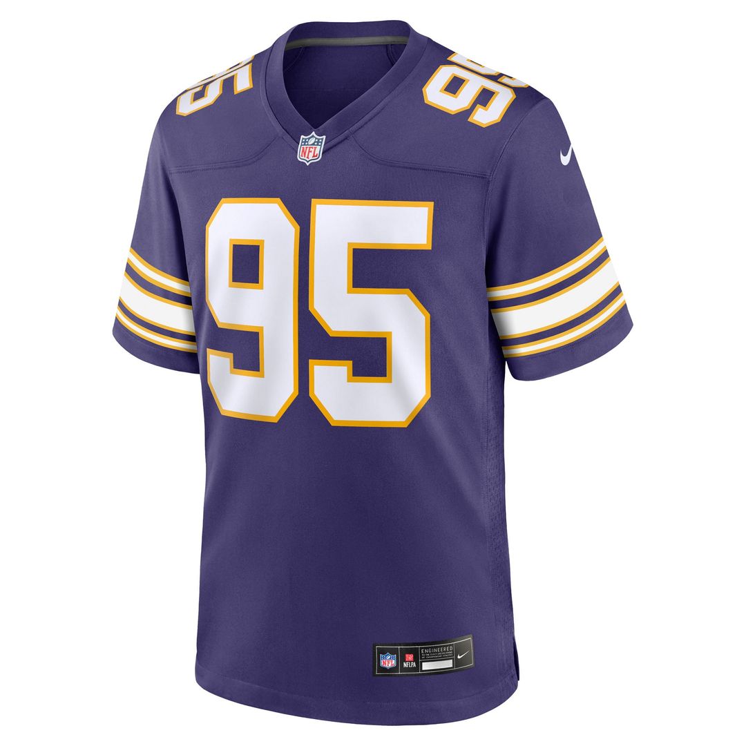 Caleb Banks Minnesota Vikings Alternate Classic Game Jersey - Purple