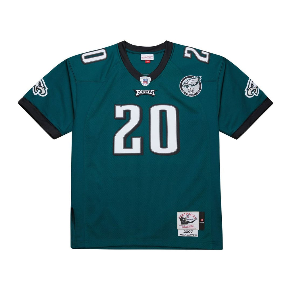 Brian Dawkins Philadelphia Eagles 2007 Authentic Throwback Retired Player Jersey - Green