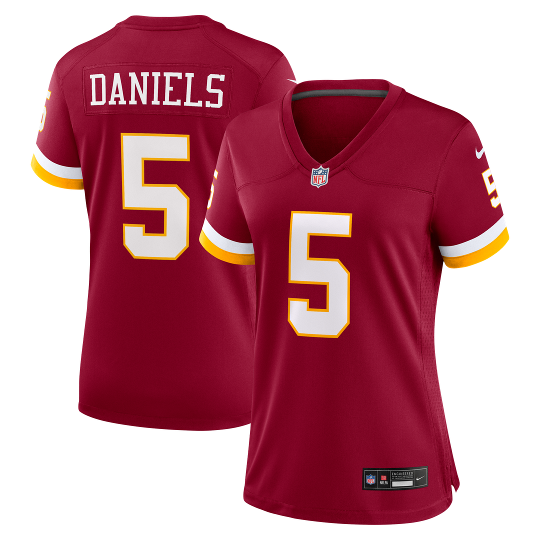Jayden Daniels Washington Commanders Women's Hail Raiser Alternate Game Jersey - Black
