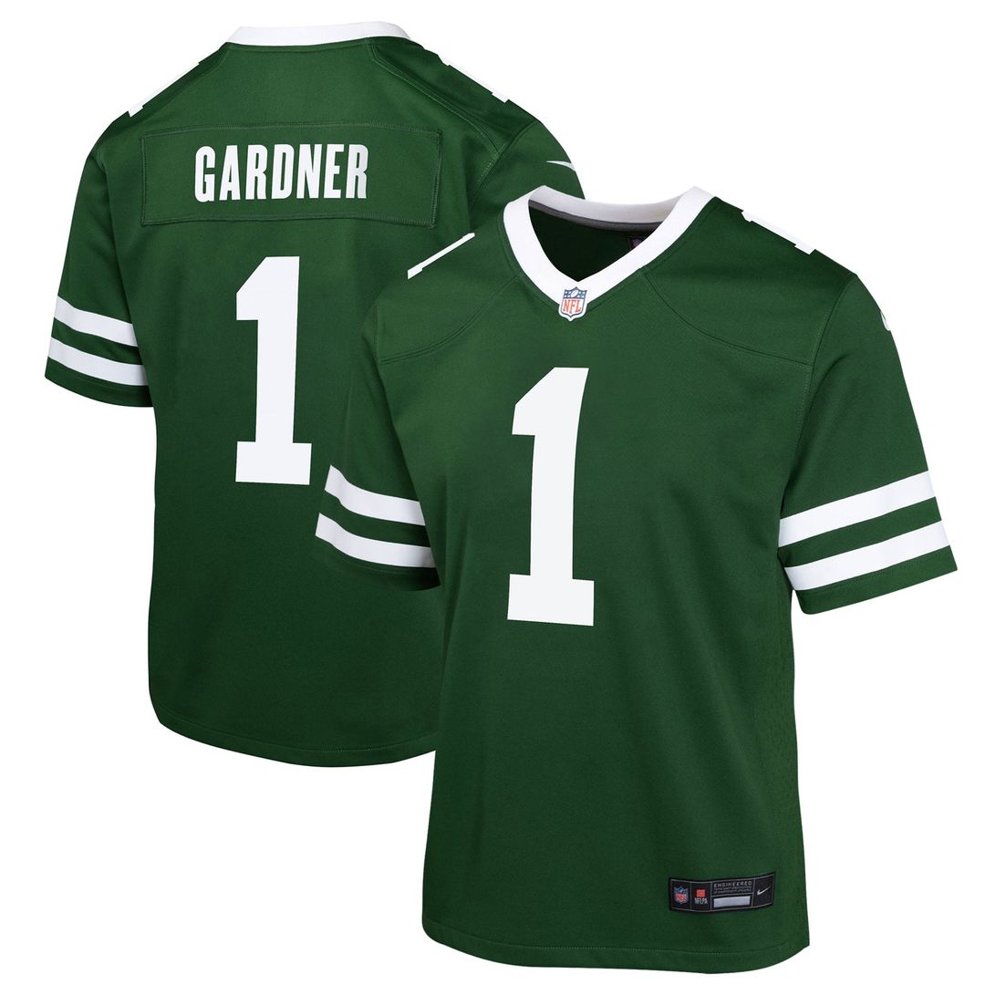 Ahmad Sauce Gardner New York Jets Youth Game Jersey - Green