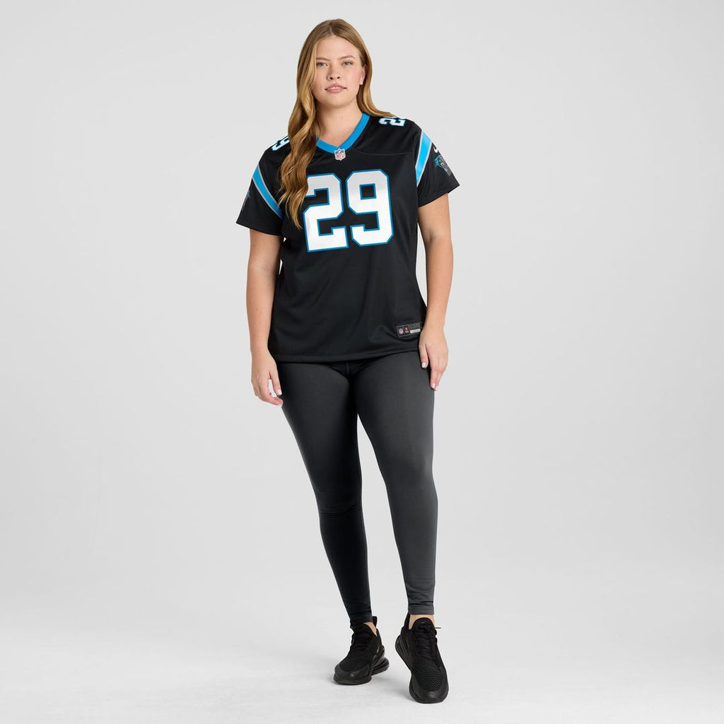 Akayleb Evans Carolina Panthers Women's Team Game Jersey - Black