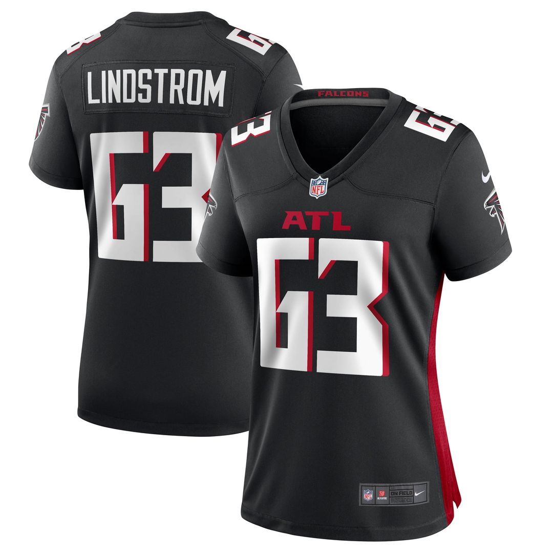 Chris Lindstrom Atlanta Falcons Women's Team Game Jersey - Black