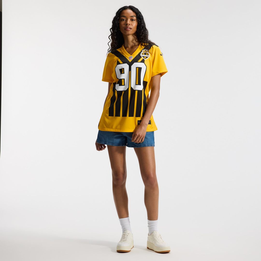 T.J. Watt Pittsburgh Steelers Women's Alternate 1933 Throwback Game Jersey - Gold
