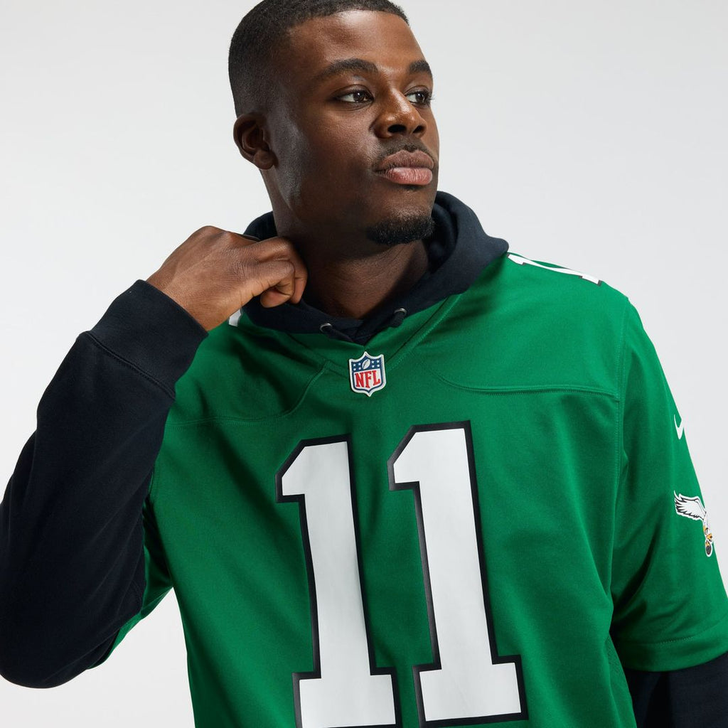A.J. Brown Philadelphia Eagles Team Game Jersey - Midnight Green
