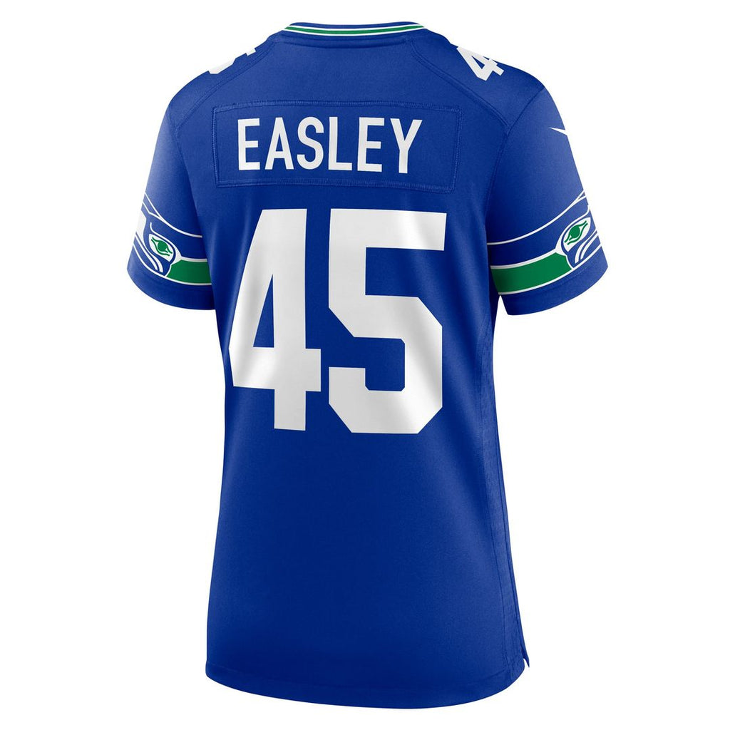 Kenny Easley Seattle Seahawks Women's Throwback Retired Player Game Jersey - Royal