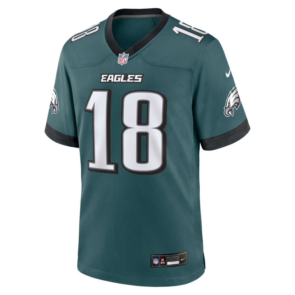 Britain Covey Philadelphia Eagles Team Game Jersey - Midnight Green