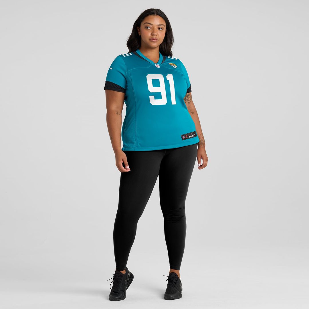 Arik Armstead Jacksonville Jaguars Women's Team Game Jersey - Teal