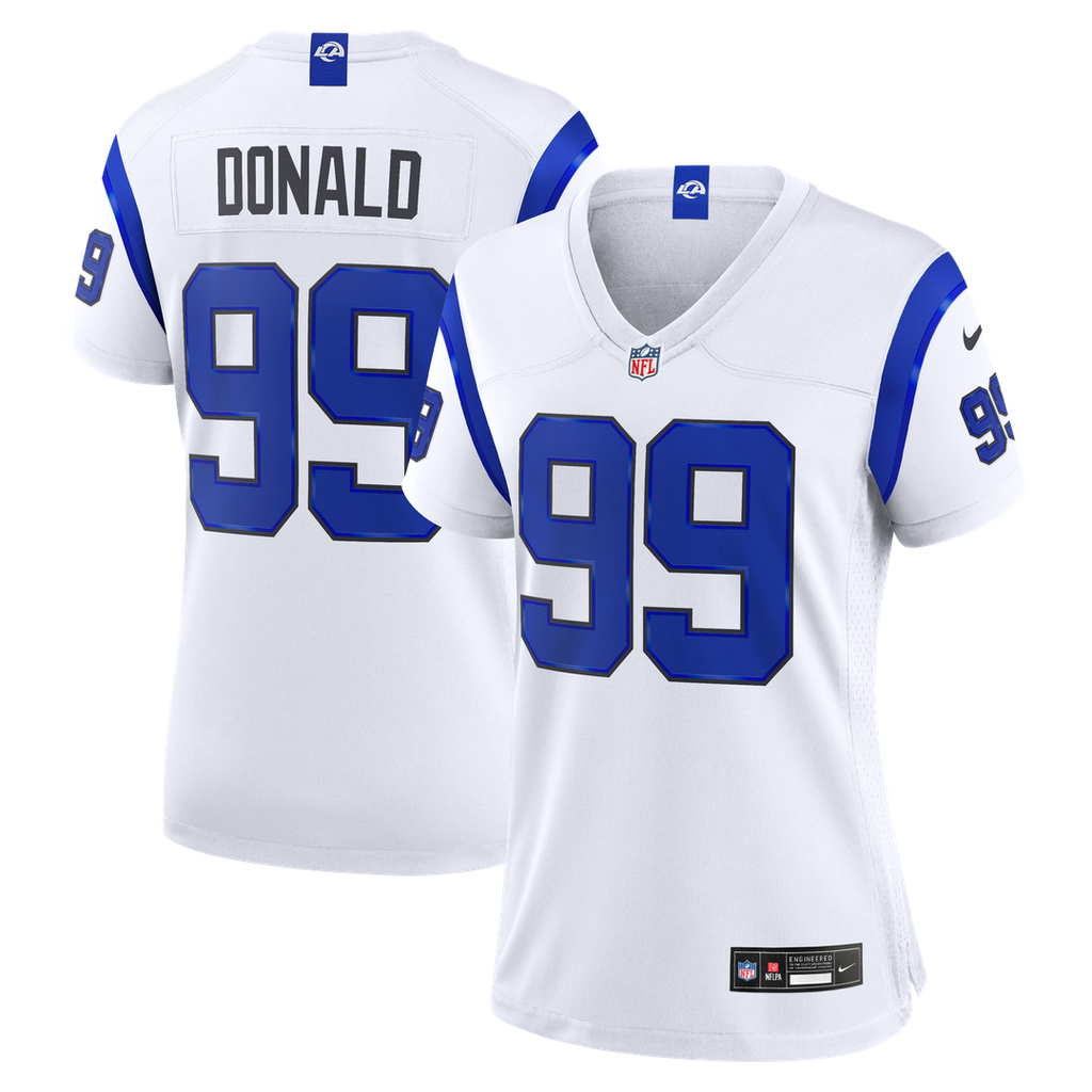 Aaron Donald Los Angeles Rams Women's Alternate Game Jersey - White