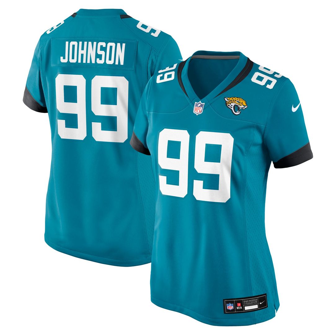 Austin Johnson Jacksonville Jaguars Women's Team Game Jersey - Teal