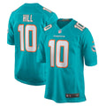 Tyreek Hill Miami Dolphins Game Jersey - Aqua