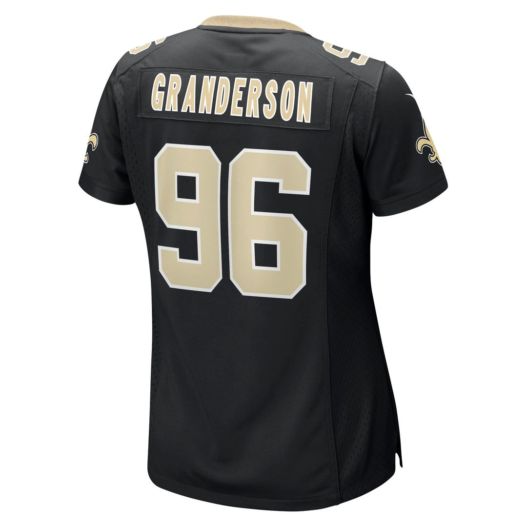 Carl Granderson New Orleans Saints Women's Game Jersey - Black
